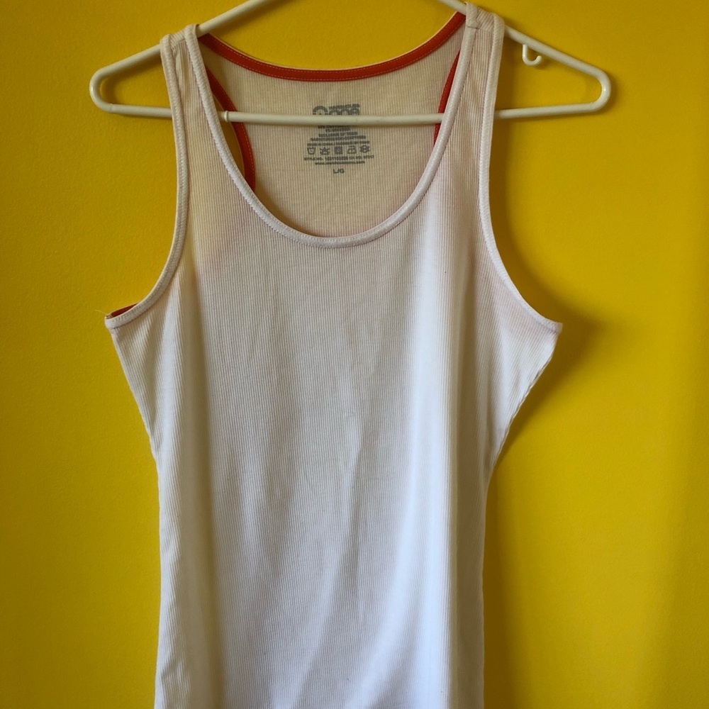 O'Neill White Tank Top with Red Trim